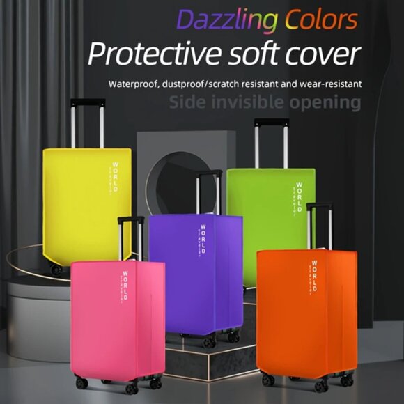 Luggage Protector / Suitcase Cover / Waterproof Slip-On / NWT - Pink - 30" - Picture 2 of 9